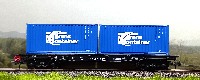 Пересвет: платформа 4-осная для перевозки контейнеров 13-401 РЖД №94491784 (арт.53810)