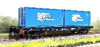 Пересвет: платформа 4-осная для перевозки контейнеров 13-401 РЖД №94491784 (арт.53810)