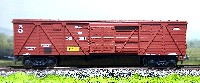 Конка: крытый вагон 62т СЖД стекло (коричневый № 246-2085, арт. 281)