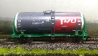 Eurotrain: 4-осная цистерна бензин 15-1280 № 73365587 (с 2006 г., арт.0012, мой перекрас в PID)