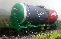 Eurotrain: 4-осная цистерна бензин 15-1280 № 73365587 (с 2006 г., арт.0012, мой перекрас в PID)