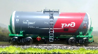 LS Models (R-Land): 4-осная цистерна Бензин, модель 15-1755 №74935867 РЖД (арт.30502, PID)