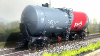 LS Models (R-Land): 4-осная цистерна Бензин/Нефть СТ, модель 15-1755 №75085167 РЖД (арт.30504, PID)