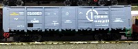 LS Models (R-Land): полувагон 12-132-03 с раздельным торможением (с 2004 г.) "1 грузовая компания" № 55105829 (арт.20601)