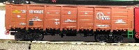 LS Models (R-Land): полувагон 12-132-03 с раздельным торможением (с 2004 г.) "1 грузовая компания" № 55149835 (арт.20603)