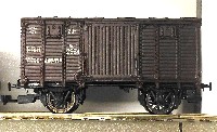 Цветков "Dark": крытый 2-осный нормальный товарный вагон СЖД № 295-1